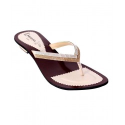 Golden Glamour Beaded Slippers RG-103